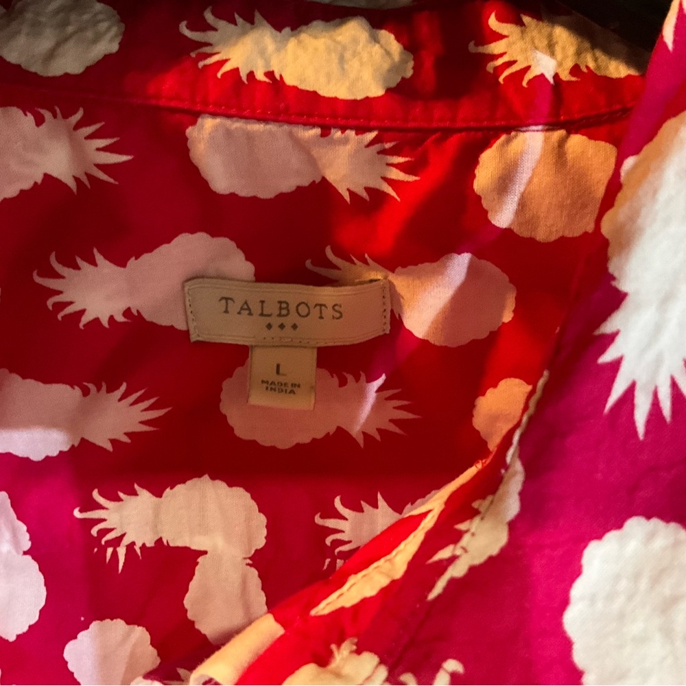 Talbots Large Ls Button Up - image 8